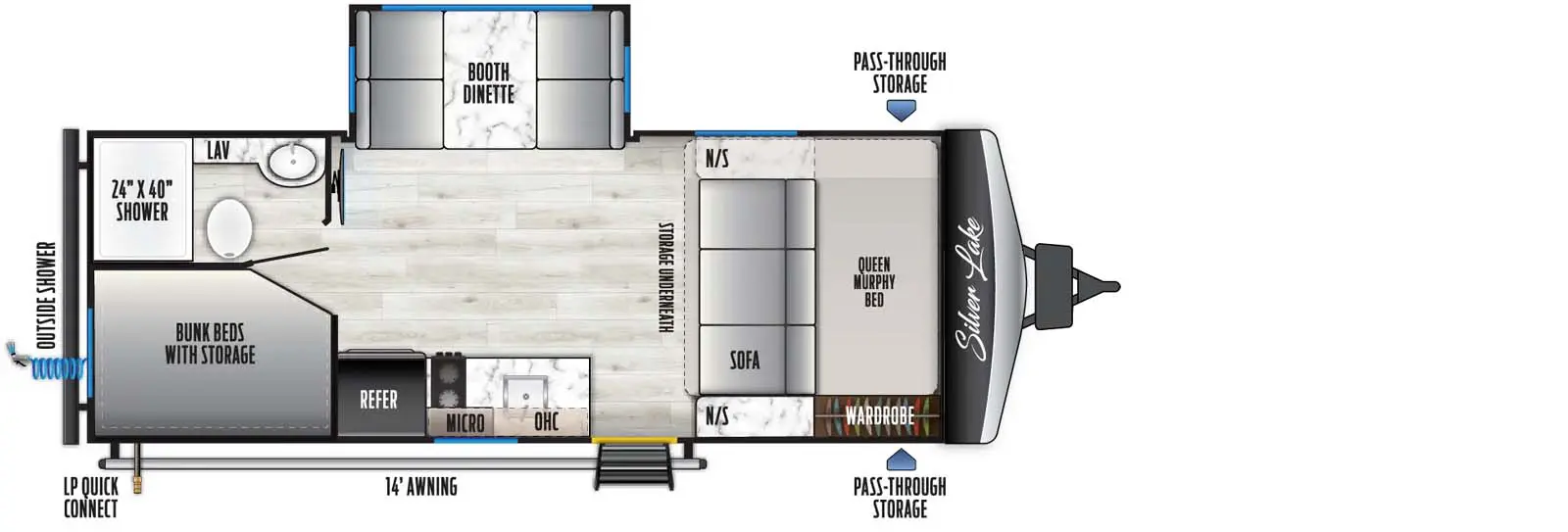 1700BHLE Floorplan Image